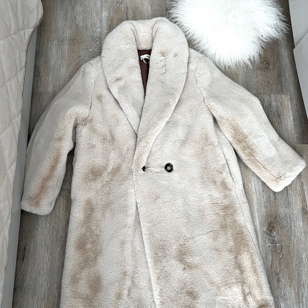 Mango Faux Fur Coat.